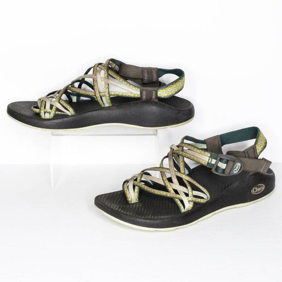 Chaco Sandals Strappy Vibram Outdoor Gorpcore Athleisure Minimalist Green 10 - Picture 2 of 6